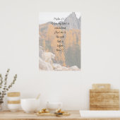 Schrift Psalm 61:2 Fels Höher als ich bin Poster (Küche)