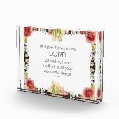 Schrift Psalm 9, Florin Fotoblock (Rechts)