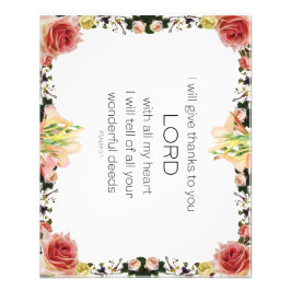 Schrift Psalm 9, Florin Fotodruck