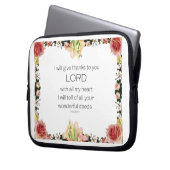 Schrift Psalm 9, Florin Laptopschutzhülle (Vorderseite Links)