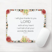 Schrift Psalm 9, Florin Mousepad (Mit Mouse)