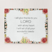 Schrift Psalm 9, Florin Puzzle (Horizontal)