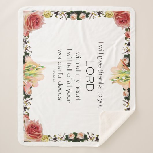 Schrift Psalm 9, Florin Sherpadecke (Vorderseite)