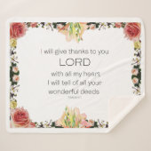 Schrift Psalm 9, Florin Sherpadecke (Vorderseite (Horizontal))