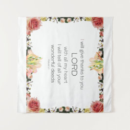 Schrift Psalm 9, Florin Wandteppich