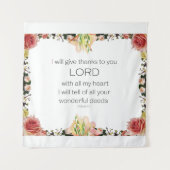 Schrift Psalm 9, Florin Wandteppich (Vorderseite)