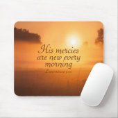 Schrift Seine Gnaden sind jeden Morgen neu Mousepad (Mit Mouse)