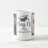 Schrift Silber 2026 Benutzerdefiniertes Abschlussf Kaffeetasse (Mittel)