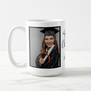 Schrift Silber 2026 Benutzerdefiniertes Abschlussf Kaffeetasse