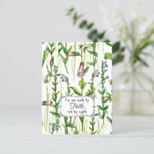 Schrift Spaziergang durch den Glauben 2 Corinthian Postkarte