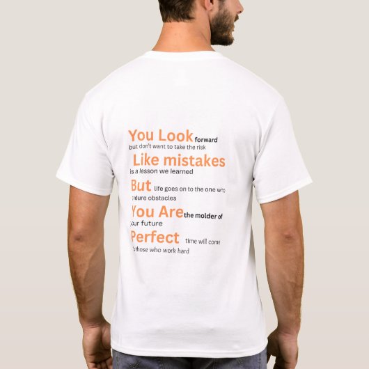 Schrift T-Shirt (Rückseite)