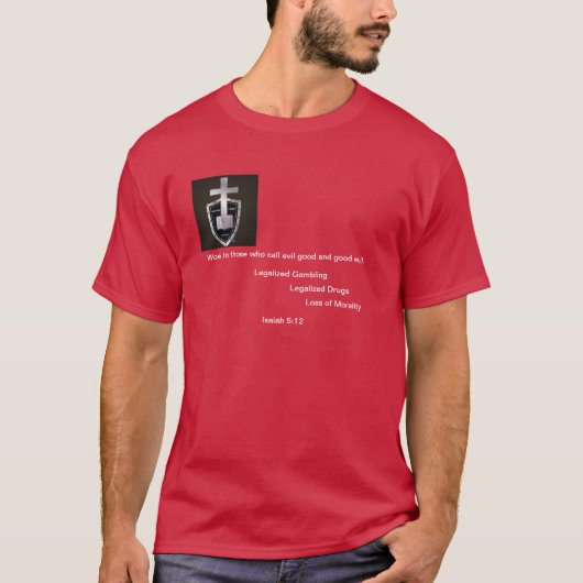 Schrift T Shirt, Isaiah 5:20 T-Shirt (Vorderseite)