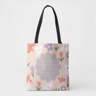 Schrift Tote Bag Psalm 126:3 KJV Tasche