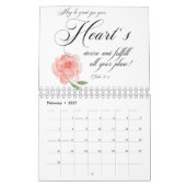 Schrift und Blume Kalender (Feb 2027)