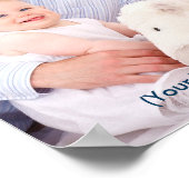 Schrift und Foto Vatertag Poster (Ecke)