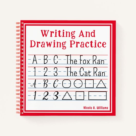 Schrift und Zeichn am Roten Platz Notizblock (Vorderseite)