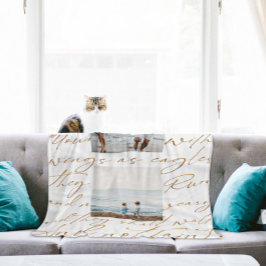 Schrift wartet auf das Lord Two-Foto Fleecedecke