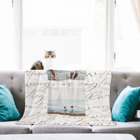 Schrift wartet auf das Lord Two-Foto Fleecedecke