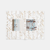 Schrift wartet auf das Lord Two-Foto Fleecedecke (Vorderseite (Horizontal))