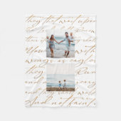 Schrift wartet auf das Lord Two-Foto Fleecedecke (Vorderseite)