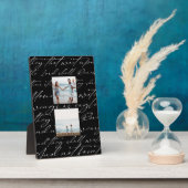 Schrift wartet auf das Lord Two-Foto Fotoplatte (Seite)