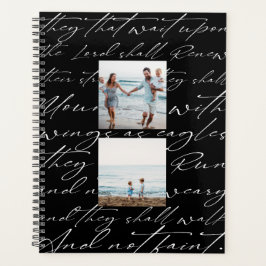 Schrift wartet auf den Lord Three Foto Black Planer