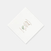 Schrift, was Gott bei der Hochzeit von Napkins mit Serviette (Ecke)