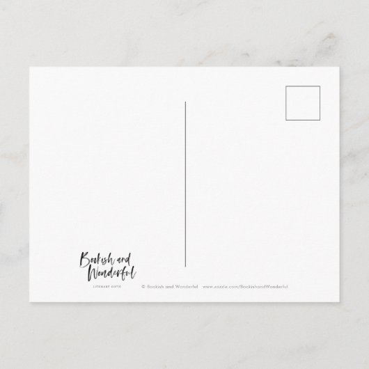 Schrift William Shakespeare Liebe Alles Zitat Postkarte (Rückseite)