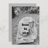 Schrift zur Förderung der Flachgrüßkarte (Vorne/Hinten)