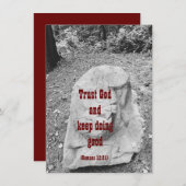 Schrift zur Förderung der Flachgrüßkarte (Vorne/Hinten)