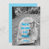 Schrift zur Förderung der Flachgrüßkarte (Vorne/Hinten)