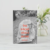 Schrift zur Förderung der Flachgrüßkarte (Stehend Vorderseite)