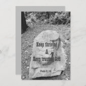 Schrift zur Förderung der Flachgrüßkarte (Vorne/Hinten)