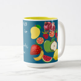 Schrift Zweifarbige Tasse