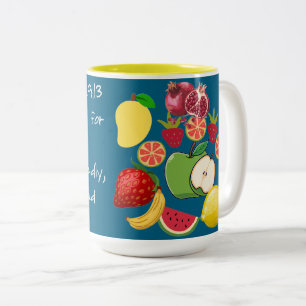 Schrift Zweifarbige Tasse