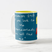 Schrift Zweifarbige Tasse (Vorderseite Links)