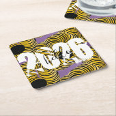 Schriftart 2026 Neujahr Trippy Bold Rechteckiger Pappuntersetzer (angewinkelt)