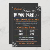 Schriftart-astisches Halloween-Party Einladung (Vorne/Hinten)