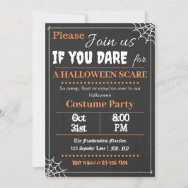 Schriftart-astisches Halloween-Party Einladung
