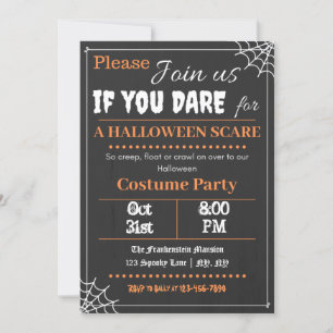 Schriftart-astisches Halloween-Party Einladung