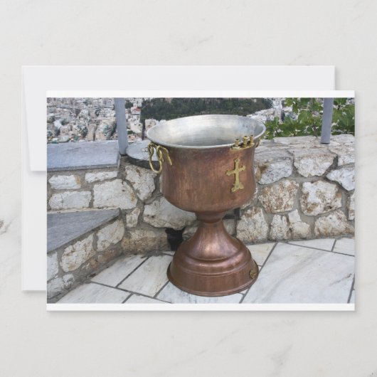 Schriftart bei der Taufe Einladung (Vorderseite)