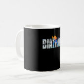 Schriftart Biathlon Wintersport Kaffeetasse (Vorderseite Links)