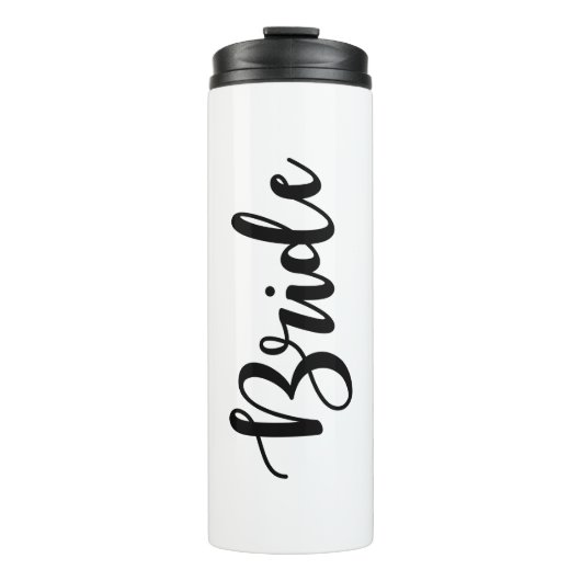 Schriftart Braut Trinkflasche Tumbler Thermosbecher (Vorderseite)