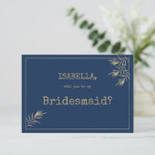 Schriftart Bridesmaid, Schreibmaschinenschrift für Einladung (Stehend Vorderseite)