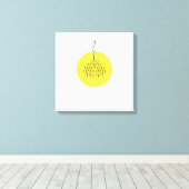 Schriftart Chandelier Leinwanddruck (Insitu (Holzboden))