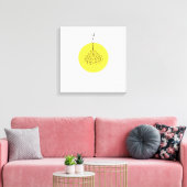 Schriftart Chandelier Leinwanddruck (Insitu (Wohnzimmer))