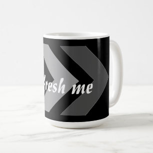 Schriftart Classic aktualisieren Benutzerdefiniert Kaffeetasse