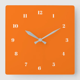 Schriftart für benutzerdefinierte Farbnummern Pers Quadratische Wanduhr
