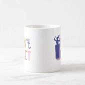 Schriftart "I Don't Quit" - Empowerment von Frauen Kaffeetasse (Mittel)
