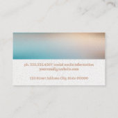 Schriftart | Leder | Glasgewebe Visitenkarte (Rückseite)